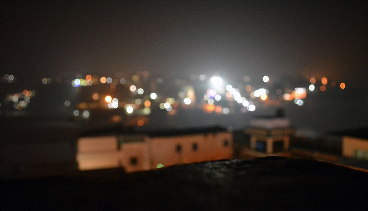 blurred lights hrishikesh