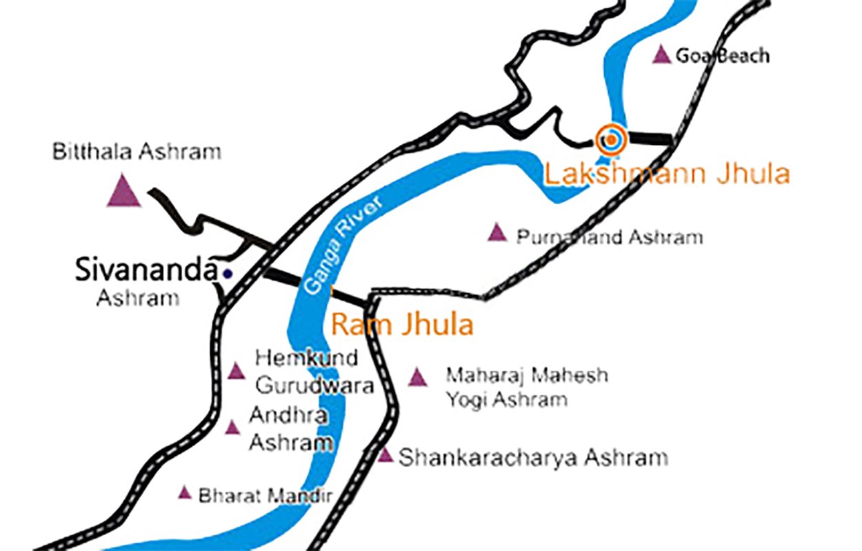 rishikesh tour places map