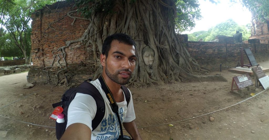 buddha face ayutthaya