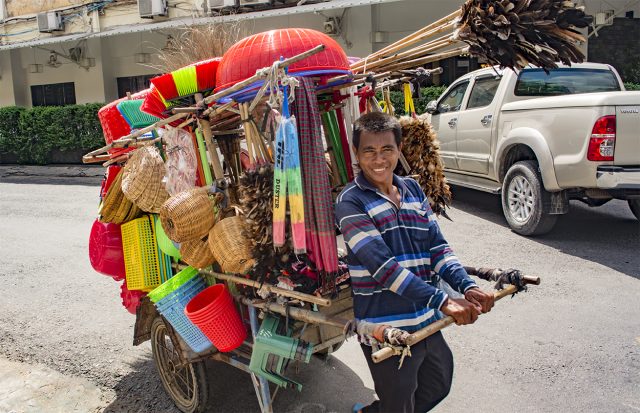 street vendor in Phnom Penh Cambodia