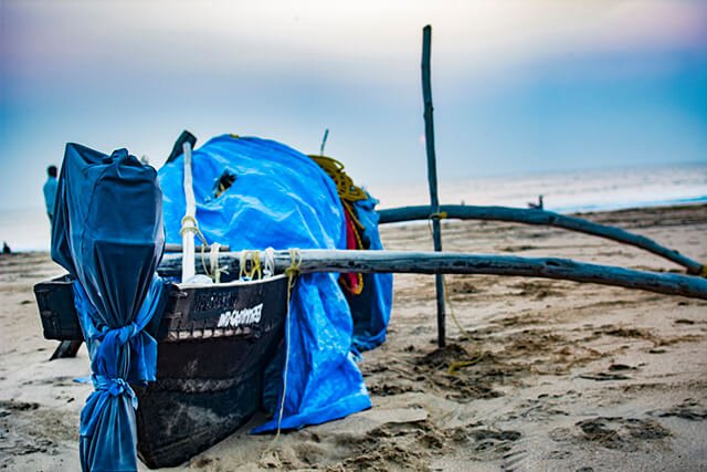 quiet goa beach