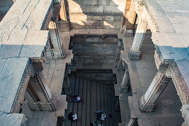 Adalaj stepwell top floor