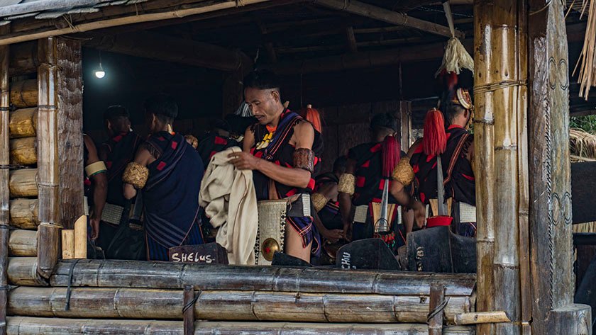 hornbill festival tribal hut