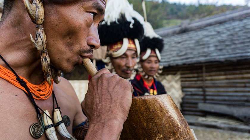 hornbill festival tribal people photo