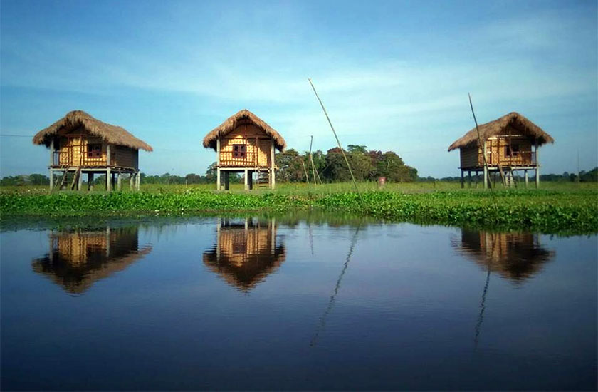 things to do in majuli island: stay in a cottage