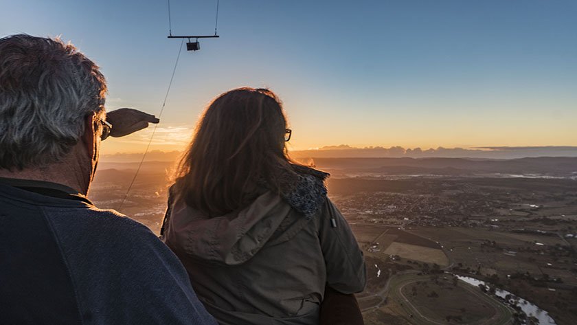 hot air balloon gold coast photo