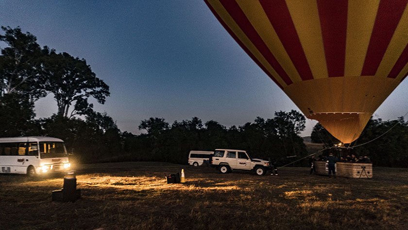 hot air balloon in gold coast