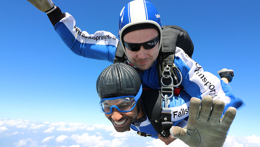 skydiving is not scary experience