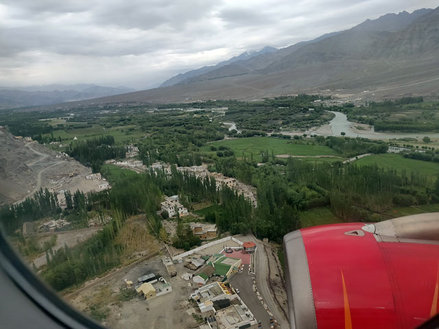 how to go Leh from Delhi: In a flight