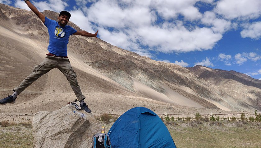 leh to nubra valley camping