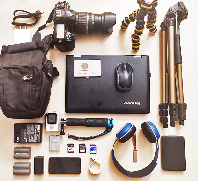travel photography blogging equipment