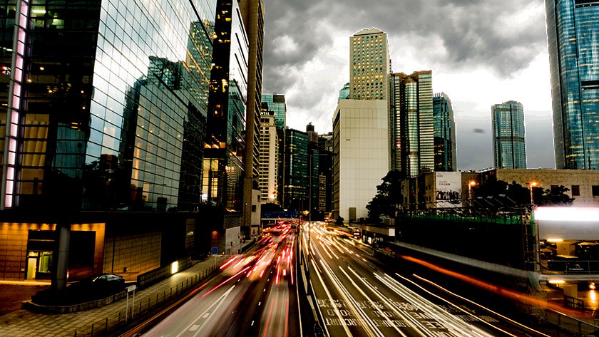 hong kong traffic pictures