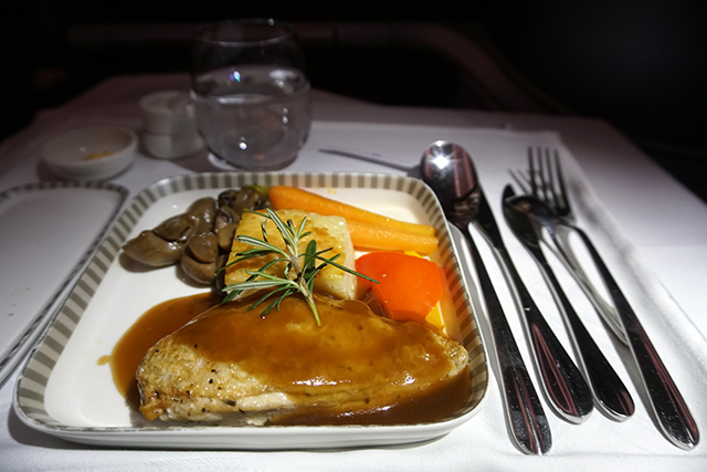 singapore airlines business class food