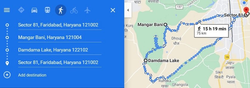 Mangar Damdama Lake Cycling