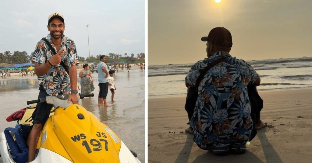 tourist enjoying in Colva Beach