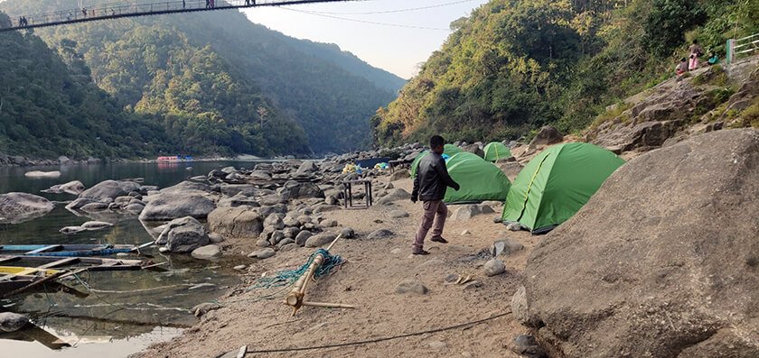 camping at dawki river