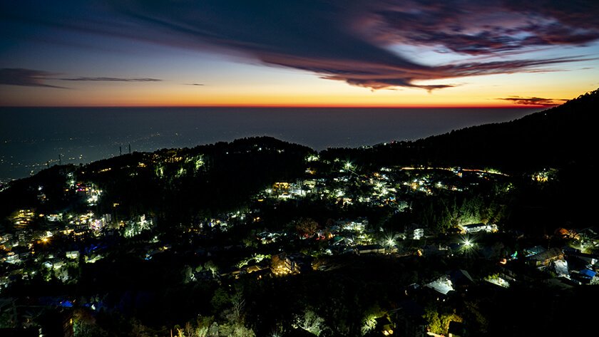 dharamkot night photo