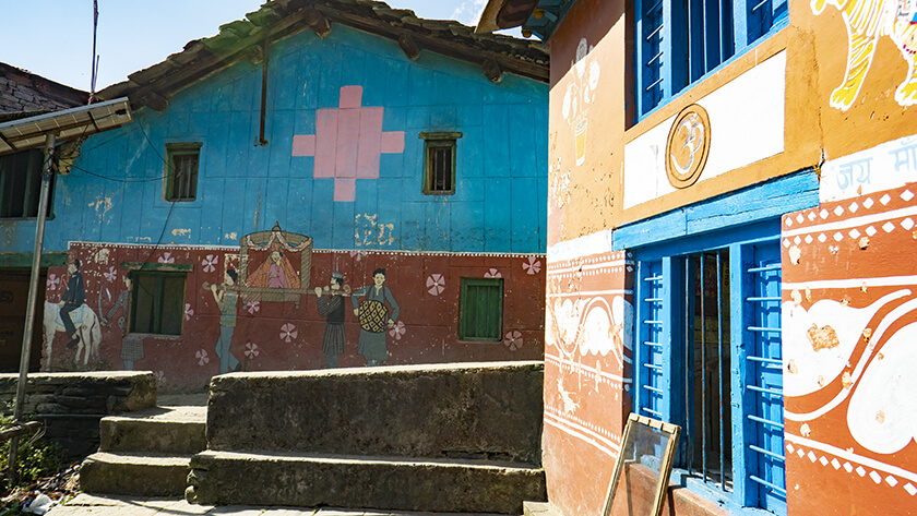 graffiti indian villages