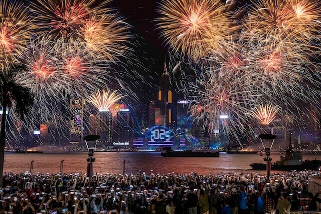 hong kong fireworks