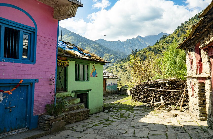 khati village pindari glacier trek