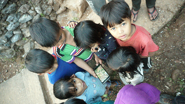 a groups of kids