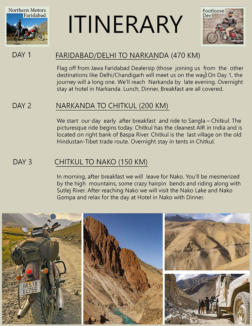 spiti valley itinerary for a road trip