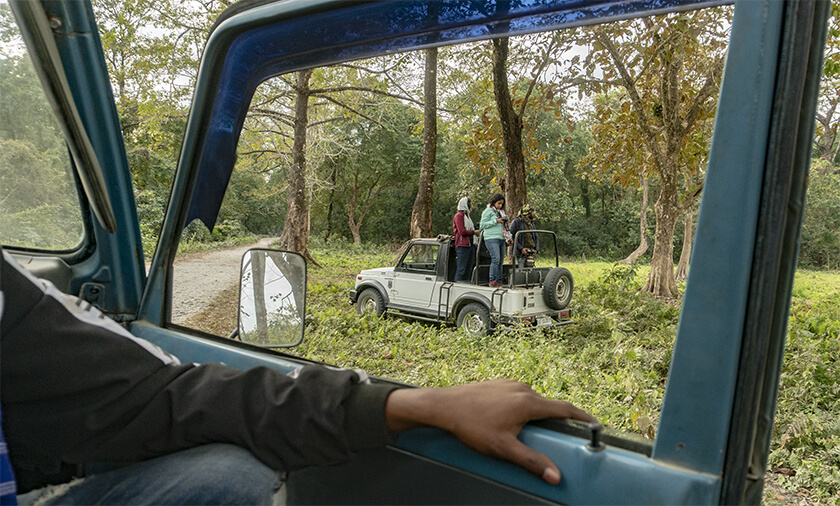 jeep safari in manas national park